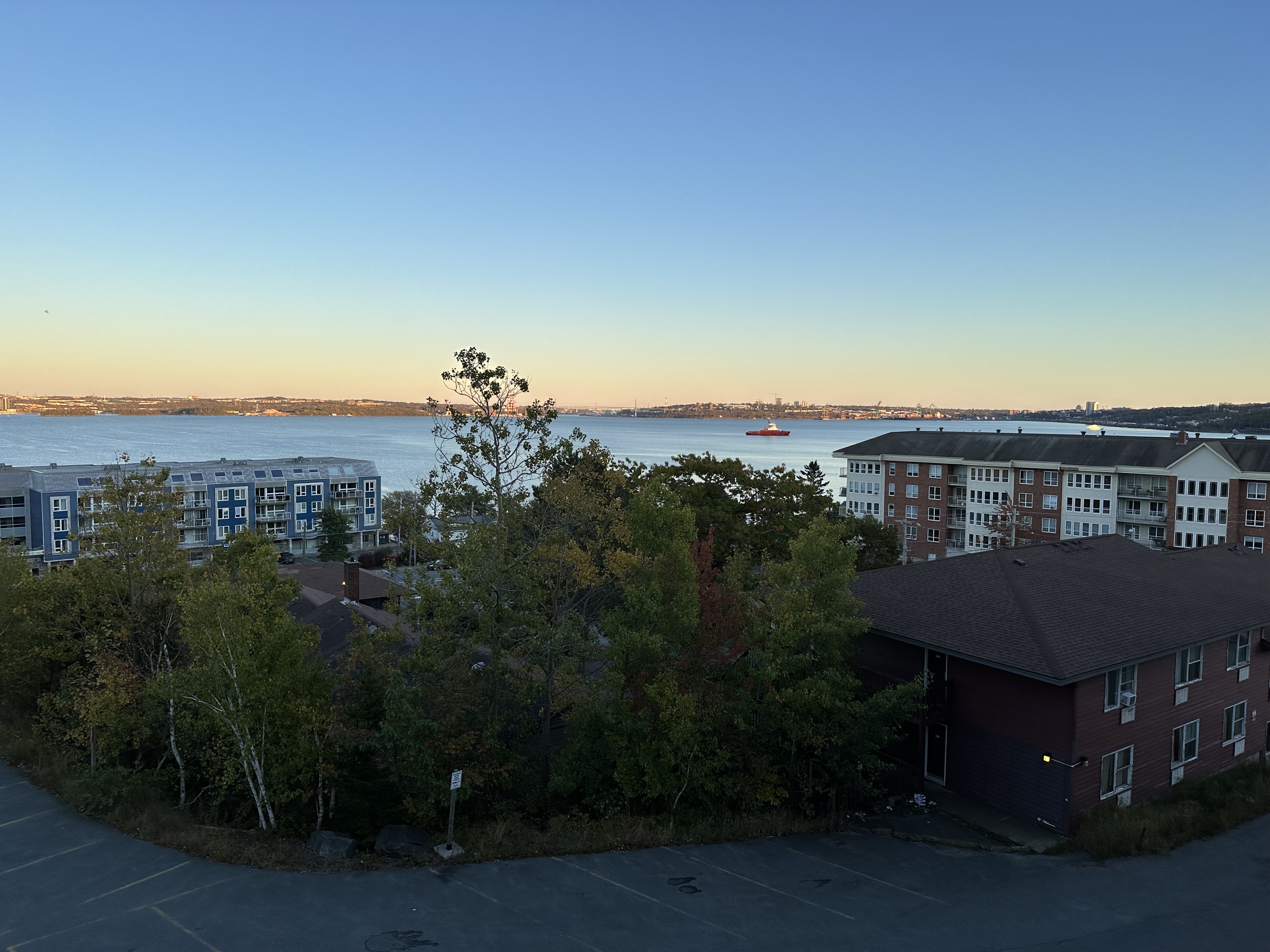 Ausblick aus Airbnb in Bedford